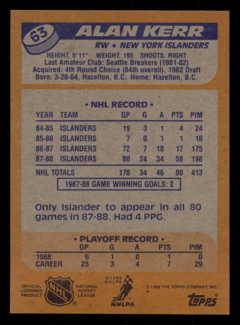 1988-89 Topps Hockey - #2 - #100 - Complete your set - Pick your card - Picture 273 of 433