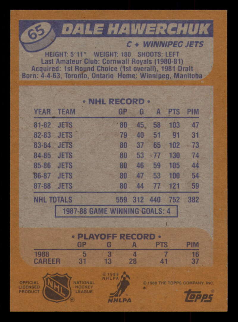 1988-89 Topps Hockey - #2 - #100 - Complete your set - Pick your card - Picture 279 of 433