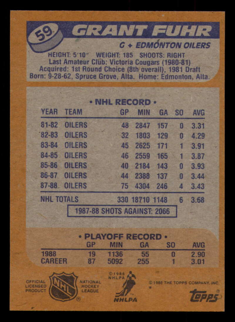 1988-89 Topps Hockey - #2 - #100 - Complete your set - Pick your card - Picture 253 of 433