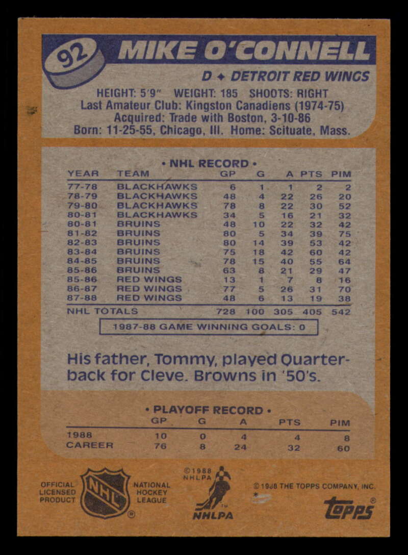 1988-89 Topps Hockey - #2 - #100 - Complete your set - Pick your card - Picture 405 of 433