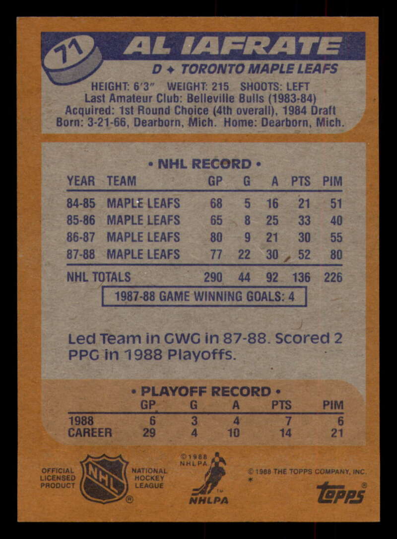 1988-89 Topps Hockey - #2 - #100 - Complete your set - Pick your card - Picture 307 of 433