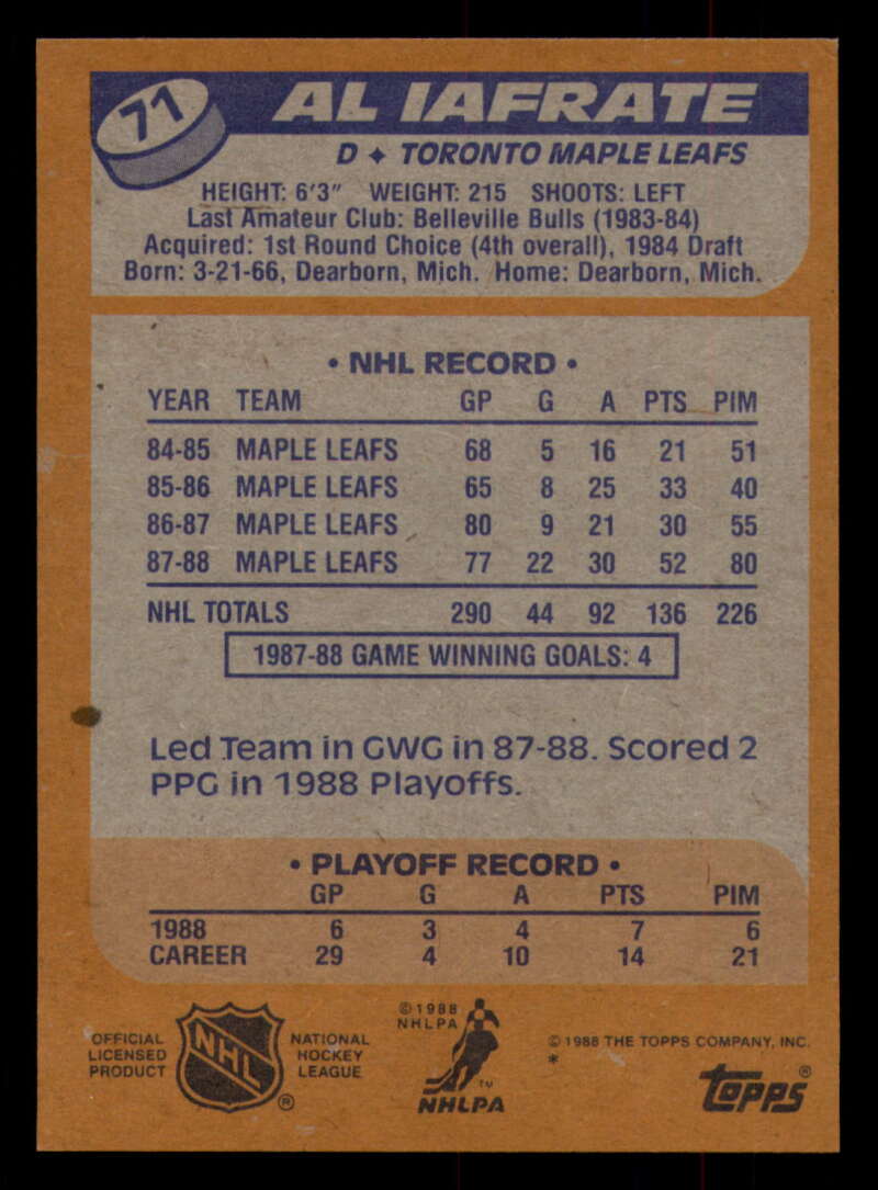 1988-89 Topps Hockey - #2 - #100 - Complete your set - Pick your card - Picture 305 of 433