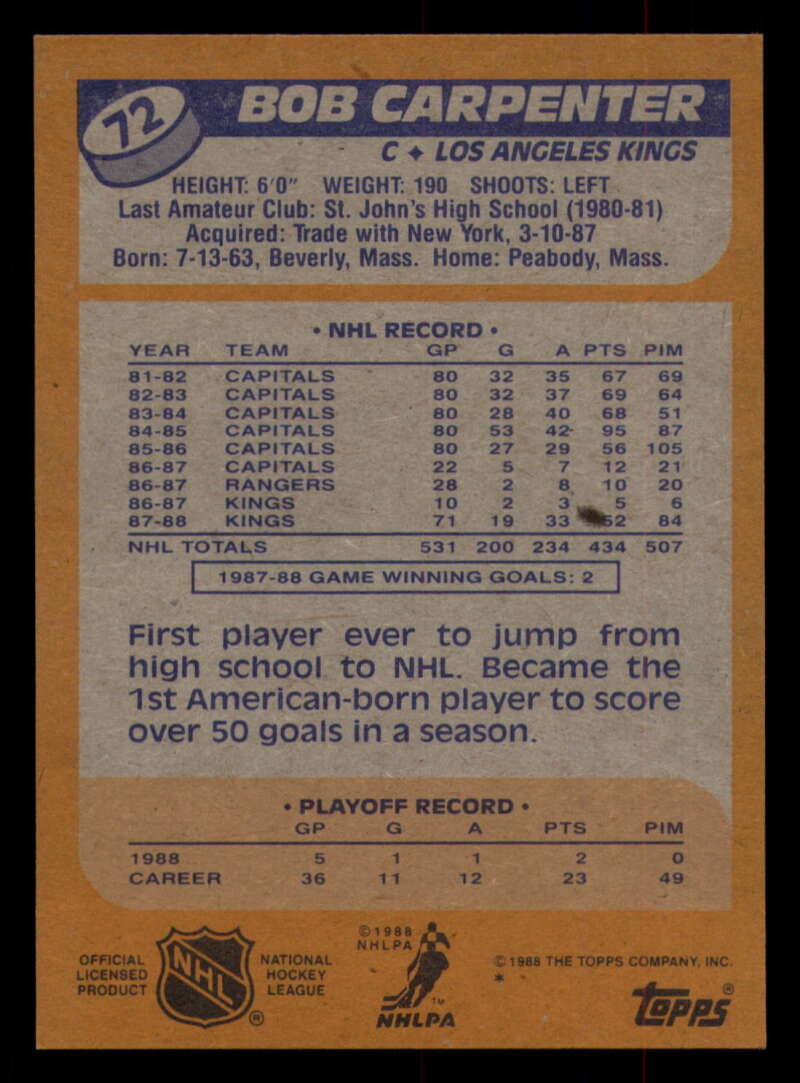 1988-89 Topps Hockey - #2 - #100 - Complete your set - Pick your card - Picture 311 of 433