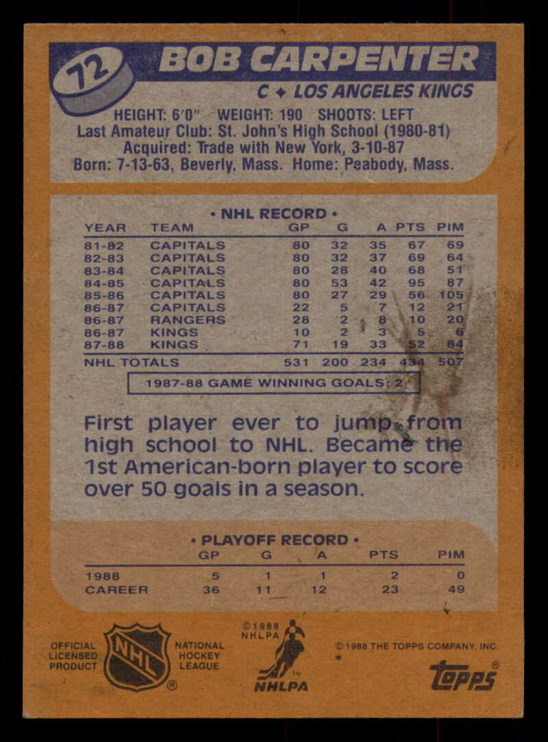 1988-89 Topps Hockey - #2 - #100 - Complete your set - Pick your card - Picture 309 of 433