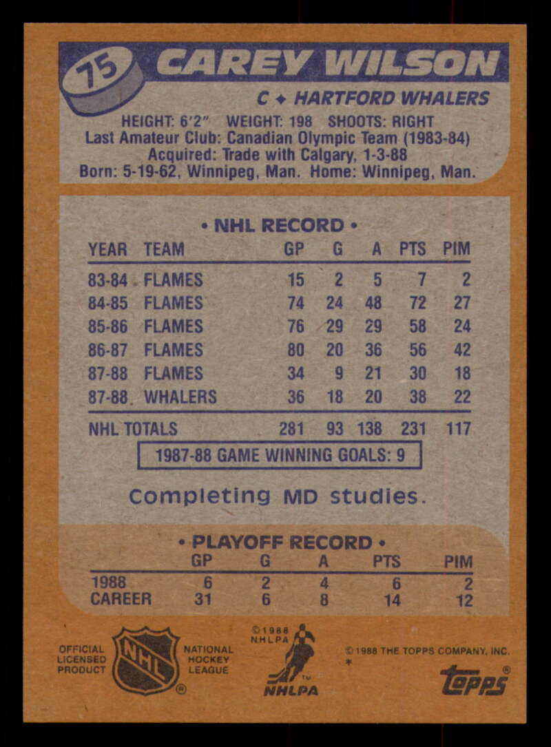 1988-89 Topps Hockey - #2 - #100 - Complete your set - Pick your card - Picture 325 of 433