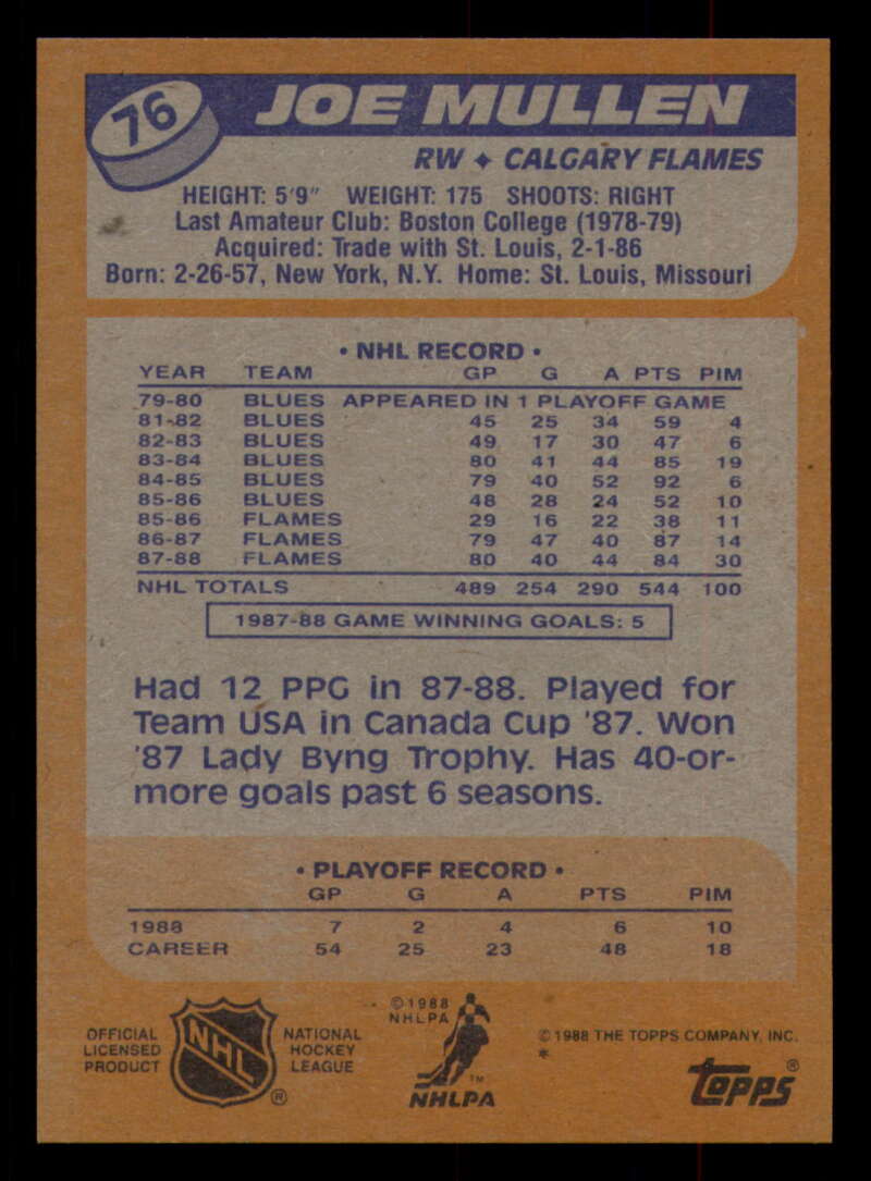 1988-89 Topps Hockey - #2 - #100 - Complete your set - Pick your card - Picture 331 of 433