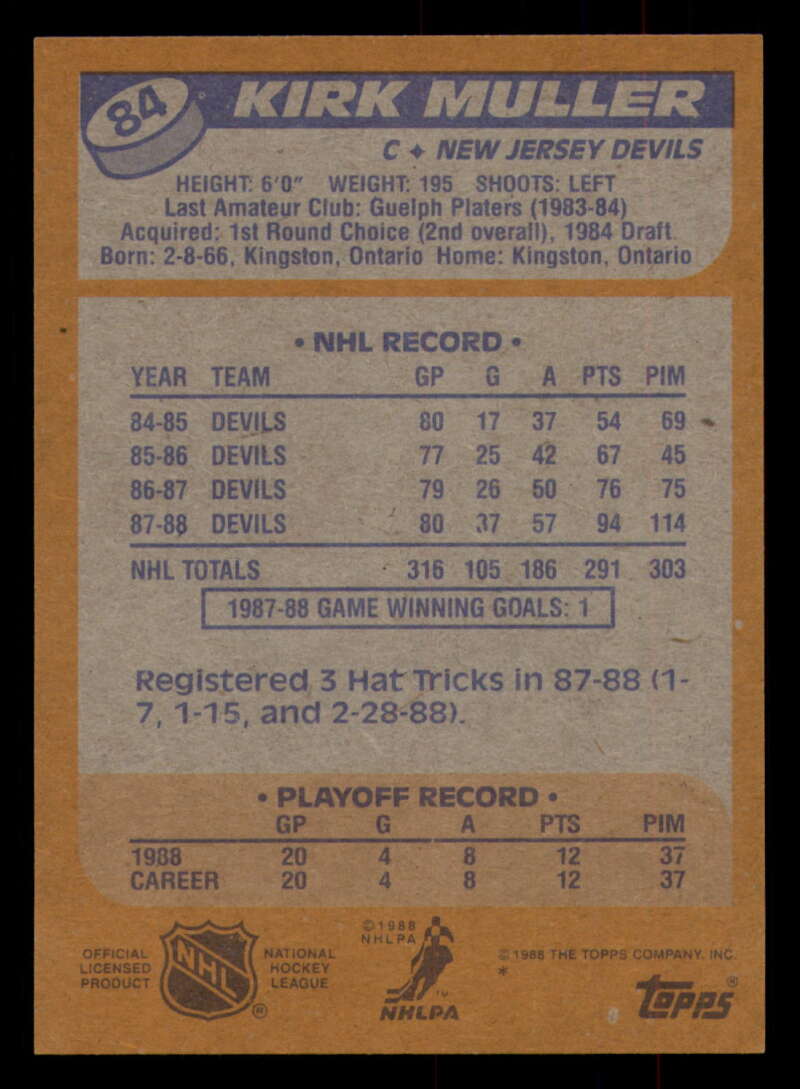 1988-89 Topps Hockey - #2 - #100 - Complete your set - Pick your card - Picture 365 of 433