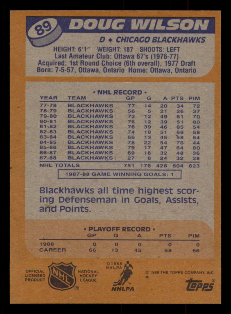 1988-89 Topps Hockey - #2 - #100 - Complete your set - Pick your card - Picture 397 of 433