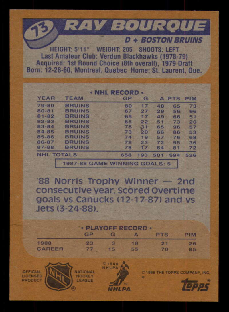 1988-89 Topps Hockey - #2 - #100 - Complete your set - Pick your card - Picture 315 of 433