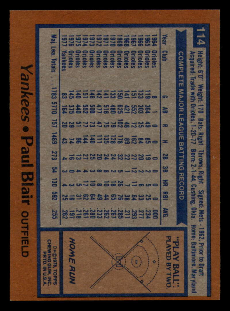 1978 Topps Baseball #111 - #160 - Complete your set - Pick your card - Picture 29 of 489
