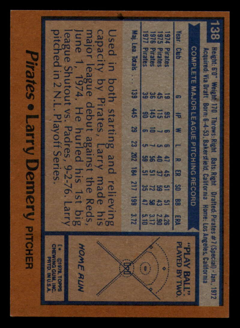 1978 Topps Baseball #111 - #160 - Complete your set - Pick your card - Picture 269 of 489