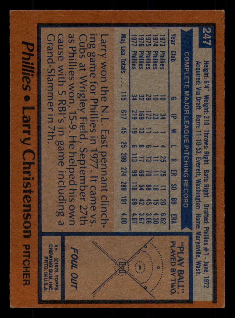 1978 Topps Baseball #216 - #265 - Complete your set - Pick your card - Picture 317 of 497
