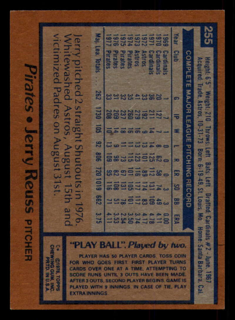 1978 Topps Baseball #216 - #265 - Complete your set - Pick your card - Picture 395 of 497