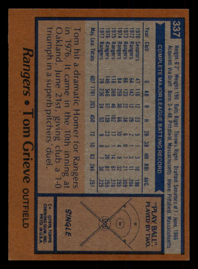 1978 Topps Baseball #316 - #365 - Complete your set - Pick your card - Picture 213 of 491