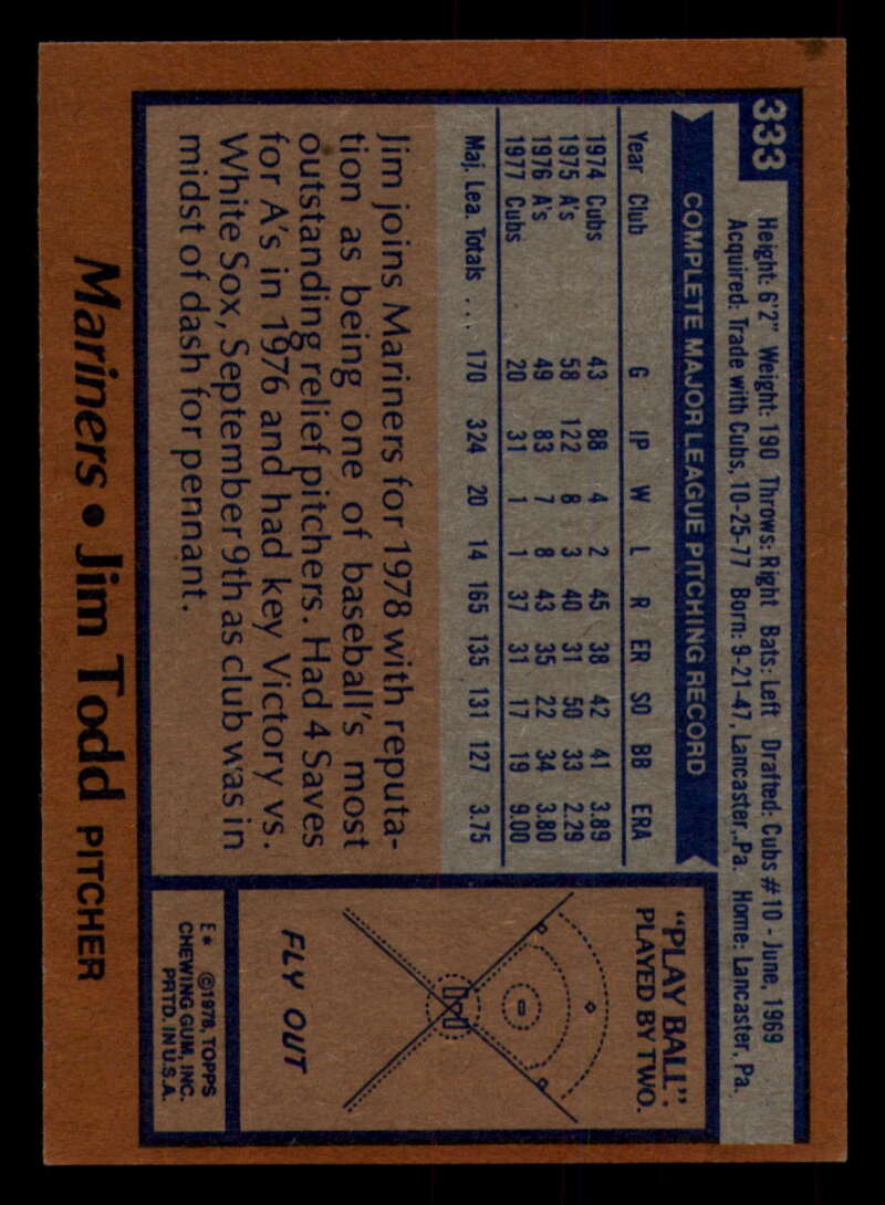 1978 Topps Baseball #316 - #365 - Complete your set - Pick your card - Picture 175 of 491