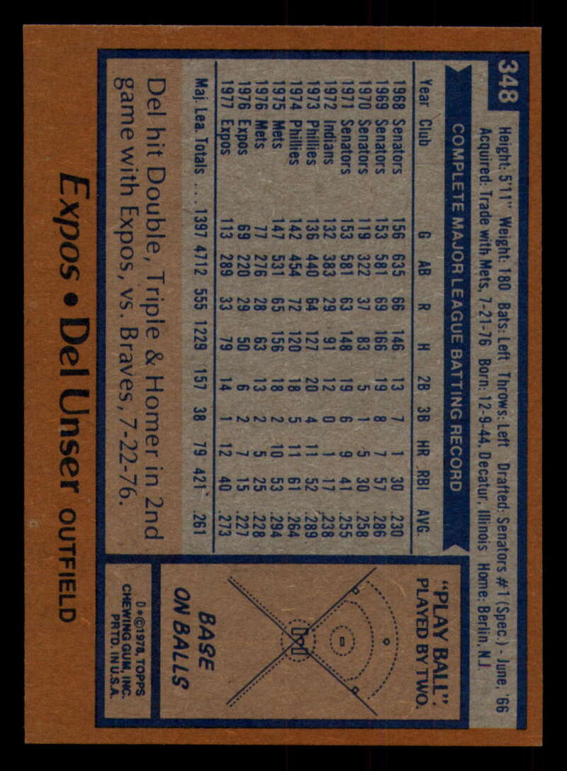 1978 Topps Baseball #316 - #365 - Complete your set - Pick your card - Picture 323 of 491