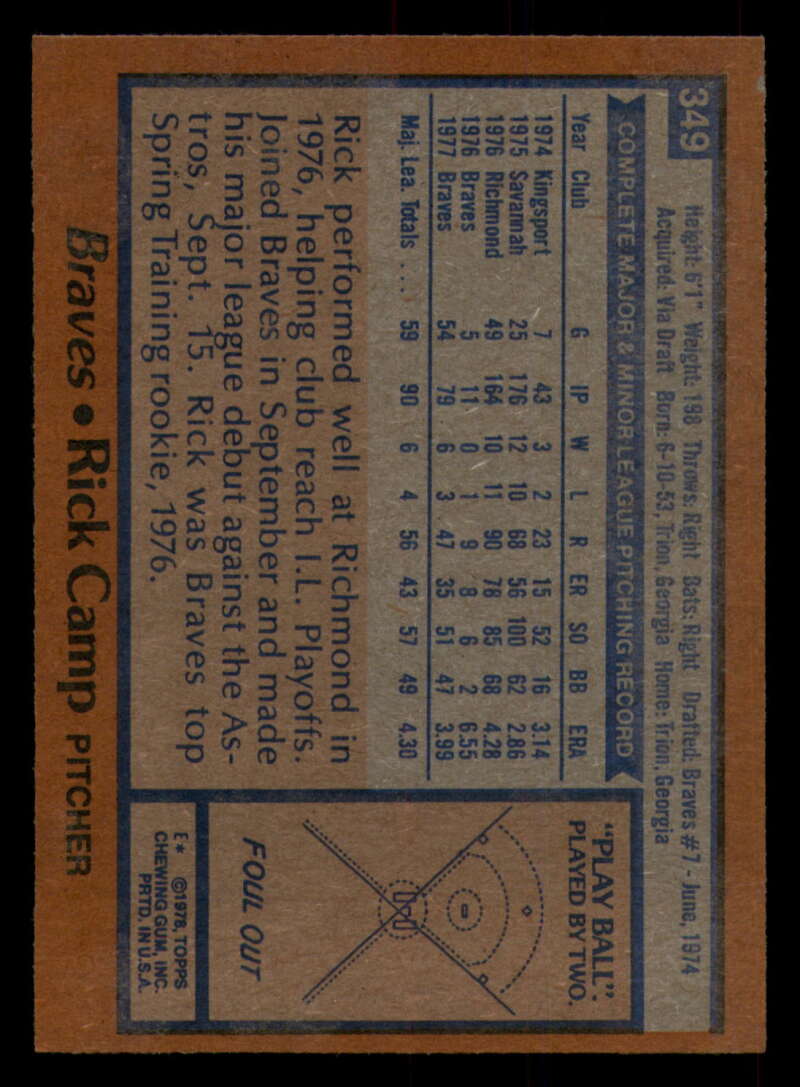 1978 Topps Baseball #316 - #365 - Complete your set - Pick your card - Picture 337 of 491