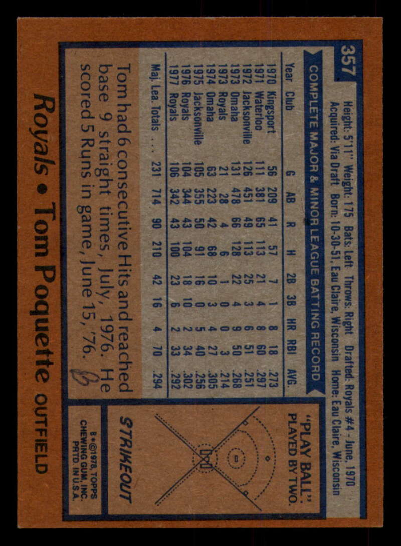 1978 Topps Baseball #316 - #365 - Complete your set - Pick your card - Picture 405 of 491