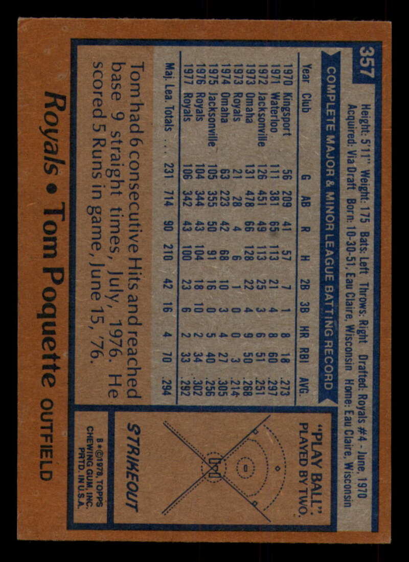 1978 Topps Baseball #316 - #365 - Complete your set - Pick your card - Picture 407 of 491
