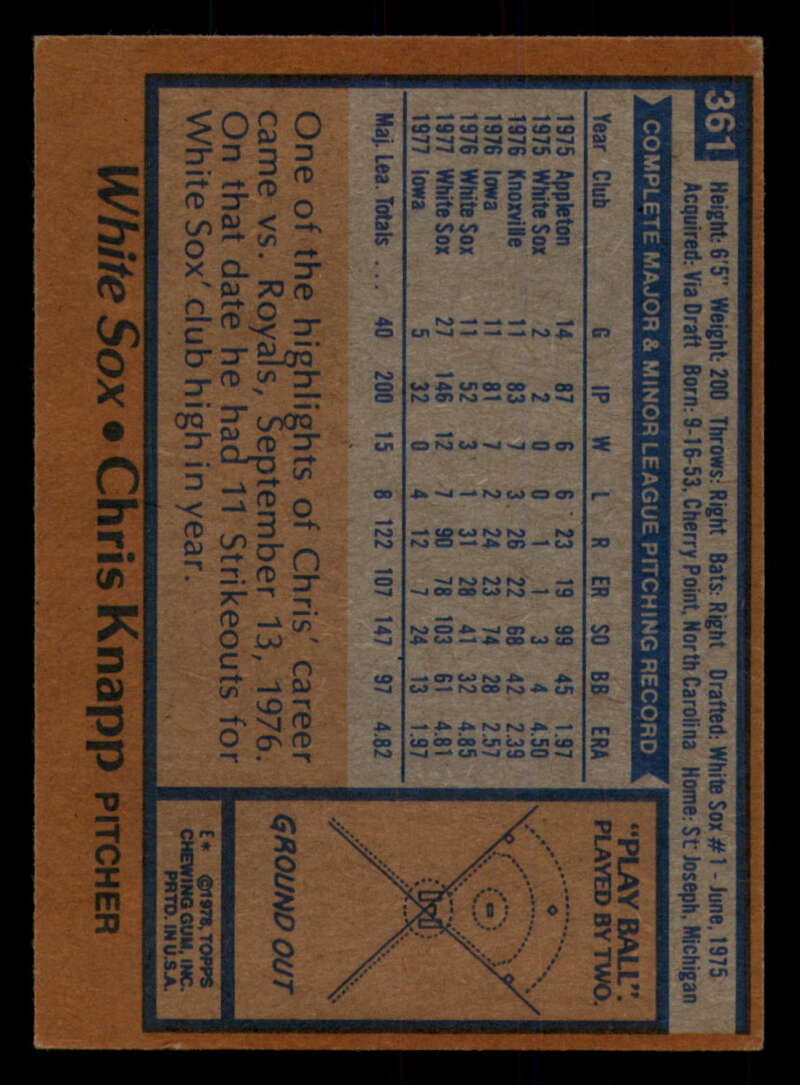 1978 Topps Baseball #316 - #365 - Complete your set - Pick your card - Picture 443 of 491