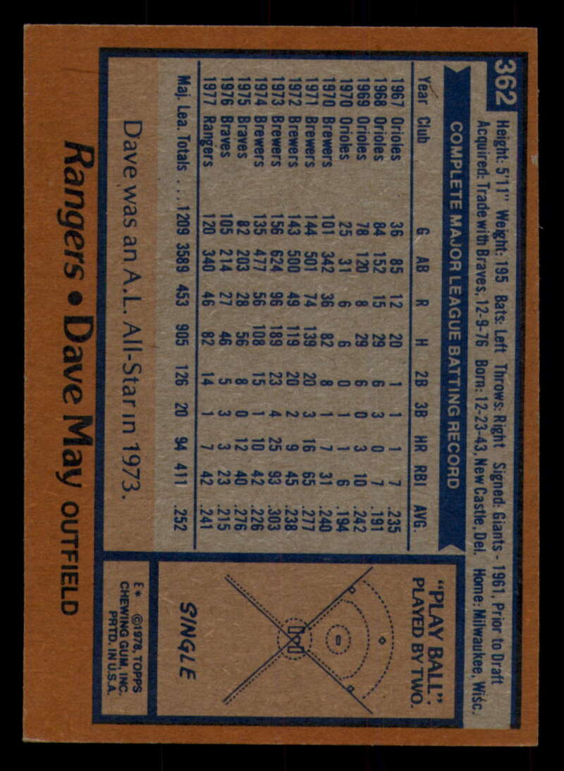 1978 Topps Baseball #316 - #365 - Complete your set - Pick your card - Picture 453 of 491
