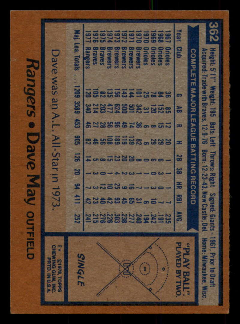 1978 Topps Baseball #316 - #365 - Complete your set - Pick your card - Picture 455 of 491