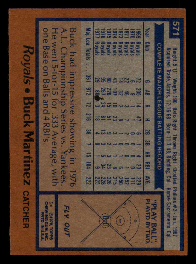 1978 Topps Baseball #571 - #625 - Complete your set - Pick your card - Picture 3 of 499