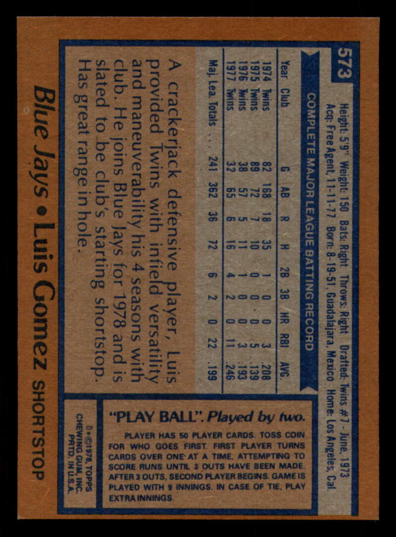 1978 Topps Baseball #571 - #625 - Complete your set - Pick your card - Picture 15 of 499