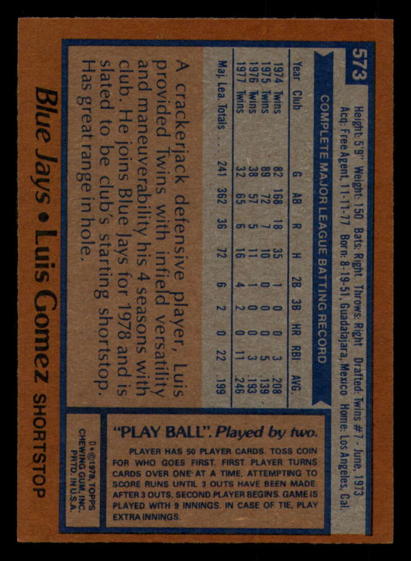 1978 Topps Baseball #571 - #625 - Complete your set - Pick your card - Picture 17 of 499