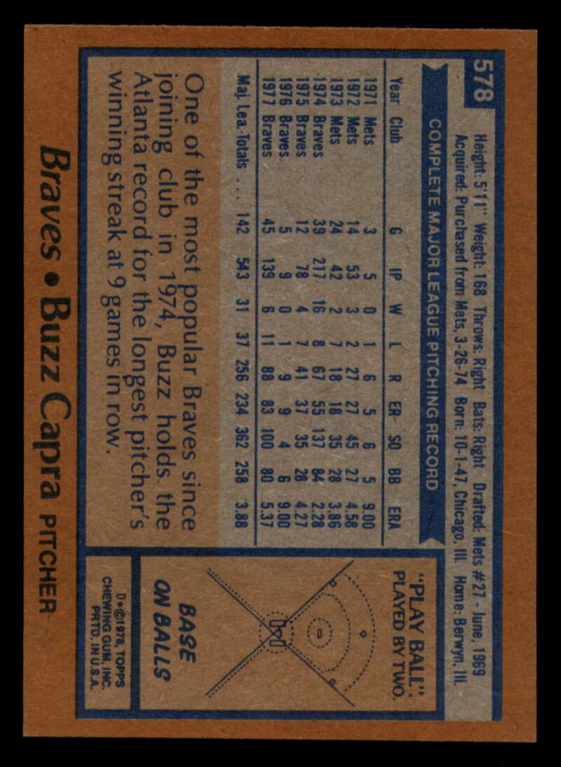 1978 Topps Baseball #571 - #625 - Complete your set - Pick your card - Picture 47 of 499