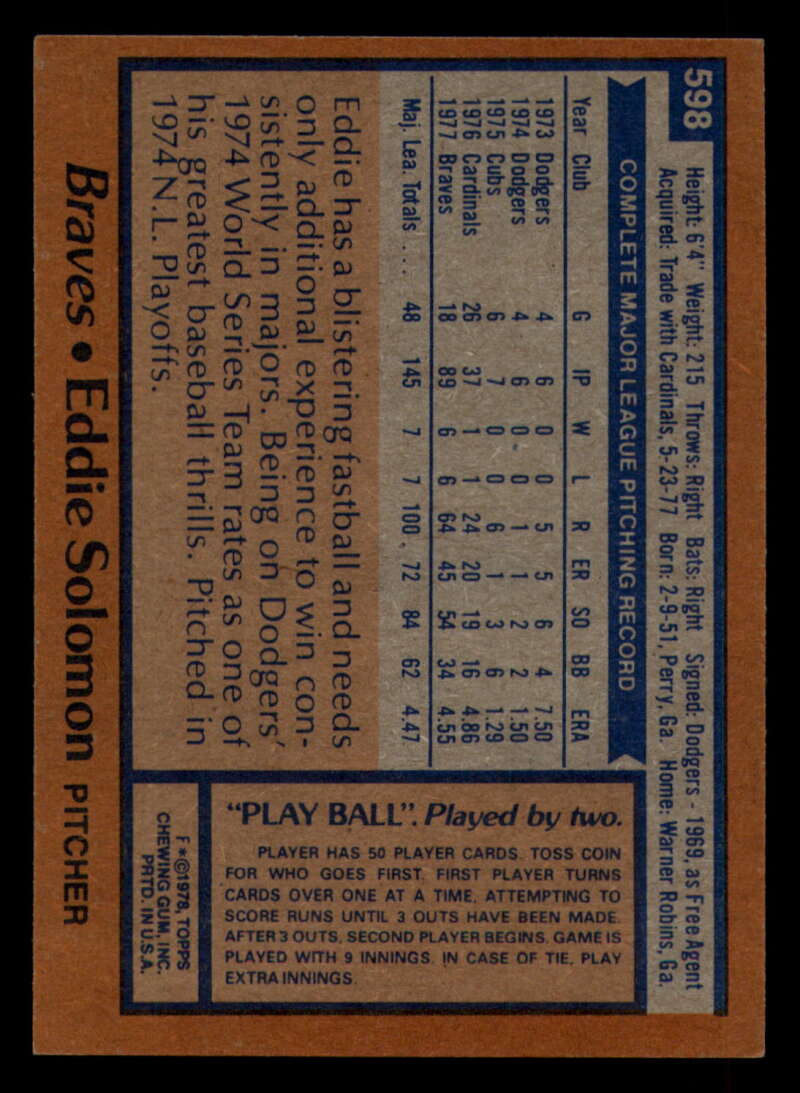 1978 Topps Baseball #571 - #625 - Complete your set - Pick your card - Picture 227 of 499