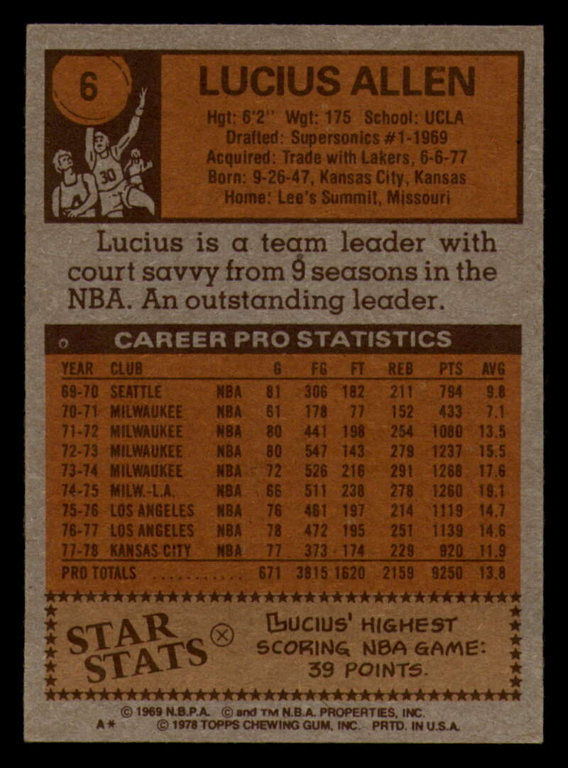 1978-79 Topps Basketball #1 - #50 - Complete your set - Pick your card - Picture 27 of 361