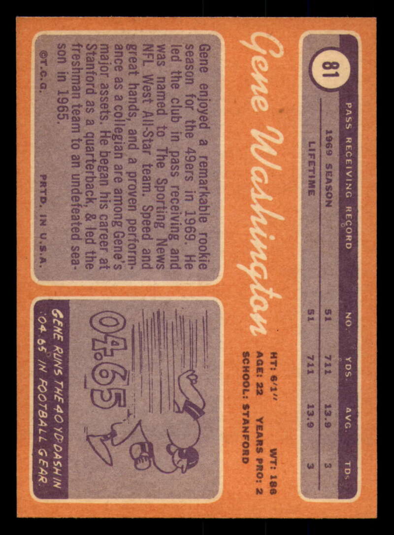 1970 Topps Football #1 to #89 - Complete your set - Pick your card - Picture 433 of 475