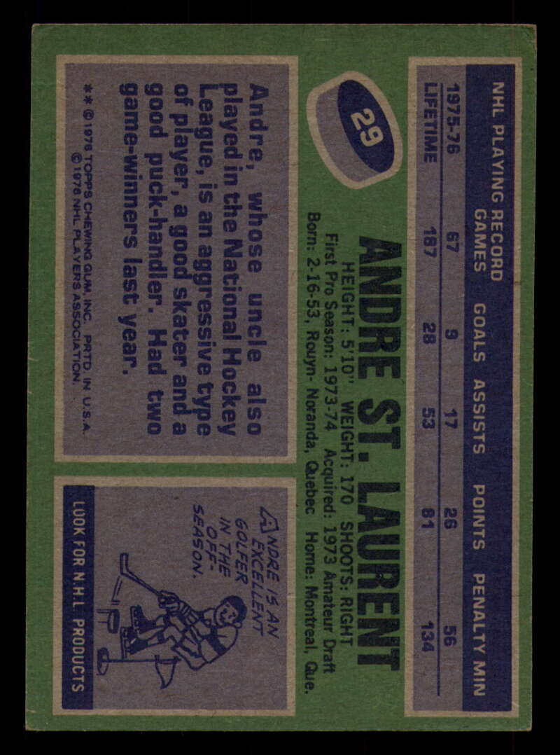 1976-77 Topps Hockey  #6 - #85 - Complete your set - Pick your Card - Picture 95 of 423