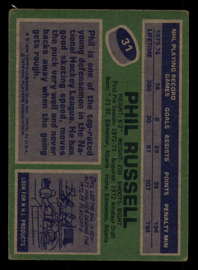 1976-77 Topps Hockey  #6 - #85 - Complete your set - Pick your Card - Picture 103 of 423