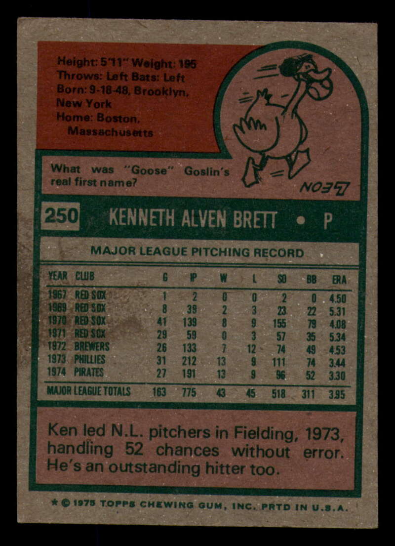 1975 Topps Baseball #166 - #259 - Complete your set - Pick your card - Picture 383 of 451