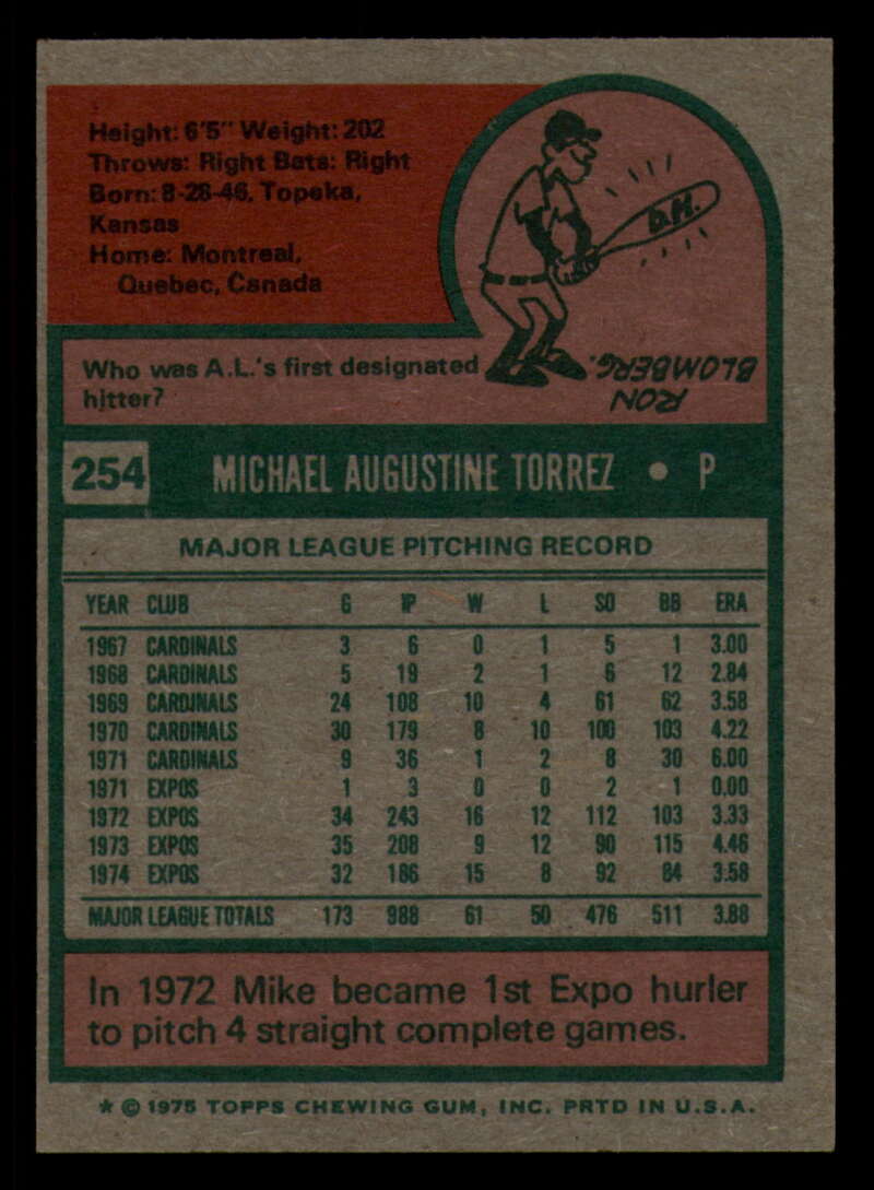 1975 Topps Baseball #166 - #259 - Complete your set - Pick your card - Picture 419 of 451