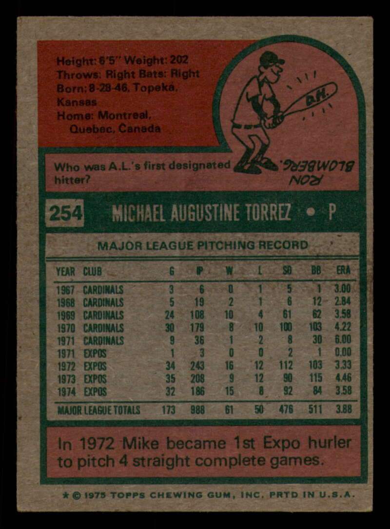 1975 Topps Baseball #166 - #259 - Complete your set - Pick your card - Picture 417 of 451