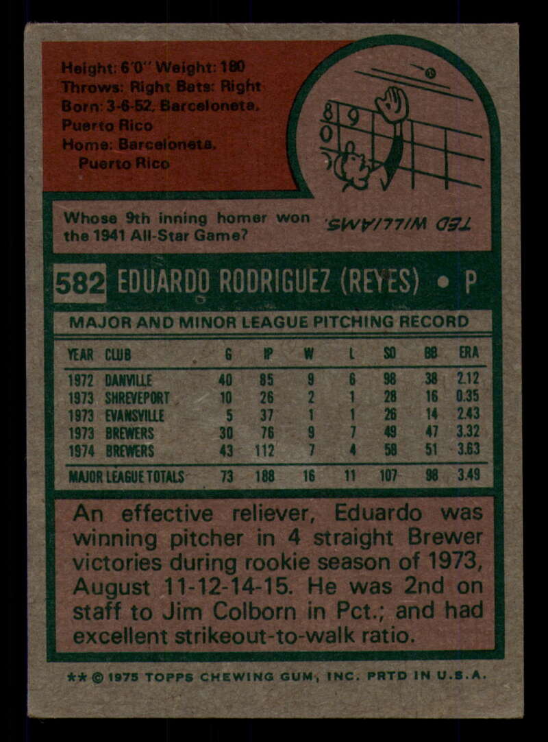 1975 Topps Baseball #516 - #585 - Complete your set - Pick your card - Picture 459 of 489