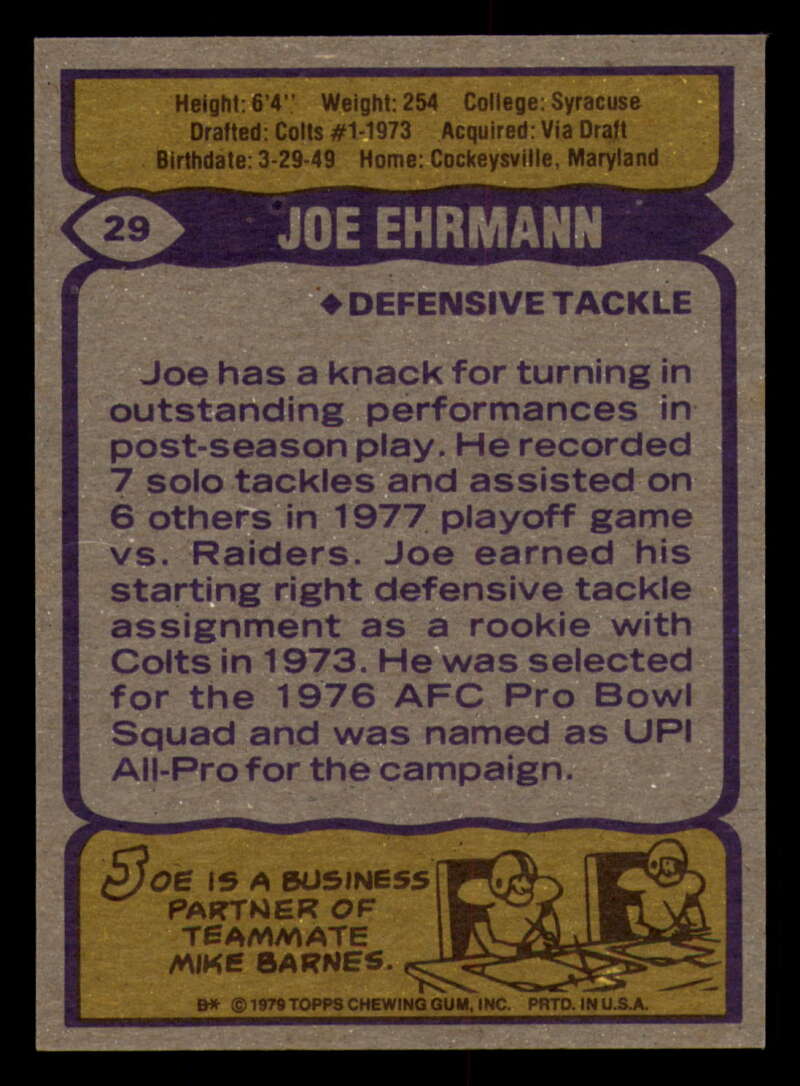 1979 Topps Football - #1 to #60 - Complete your set - Pick your card - Picture 195 of 457