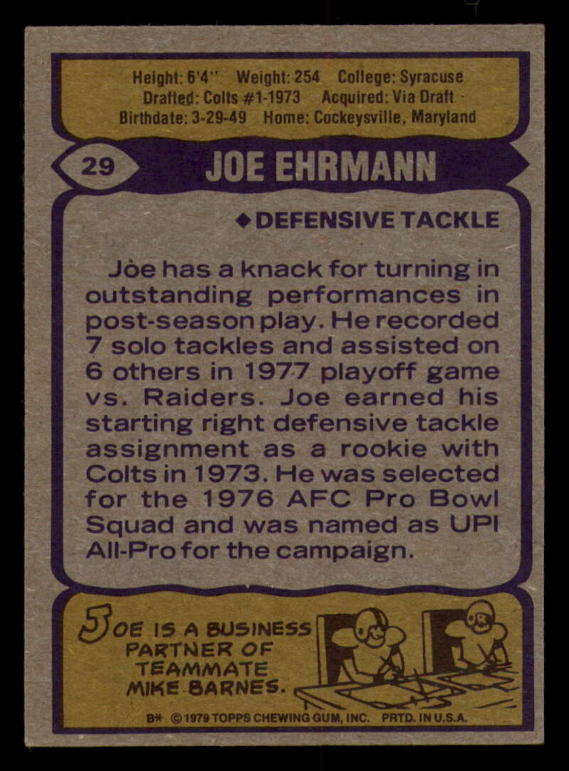 1979 Topps Football - #1 to #60 - Complete your set - Pick your card - Picture 199 of 457