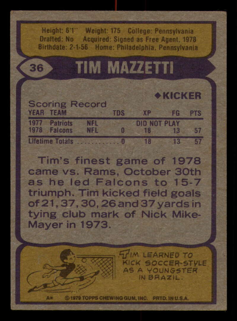 1979 Topps Football - #1 to #60 - Complete your set - Pick your card - Picture 251 of 457