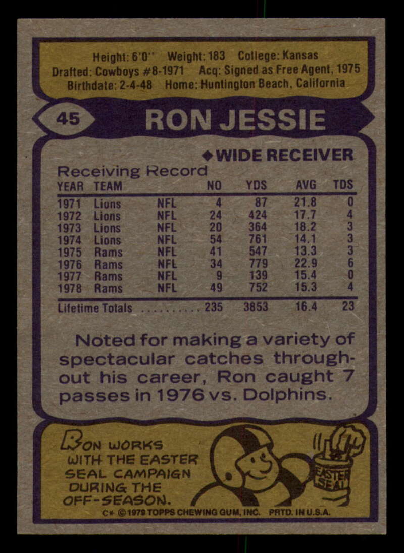 1979 Topps Football - #1 to #60 - Complete your set - Pick your card - Picture 319 of 457