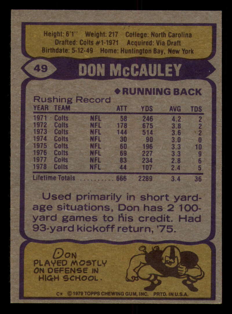 1979 Topps Football - #1 to #60 - Complete your set - Pick your card - Picture 343 of 457