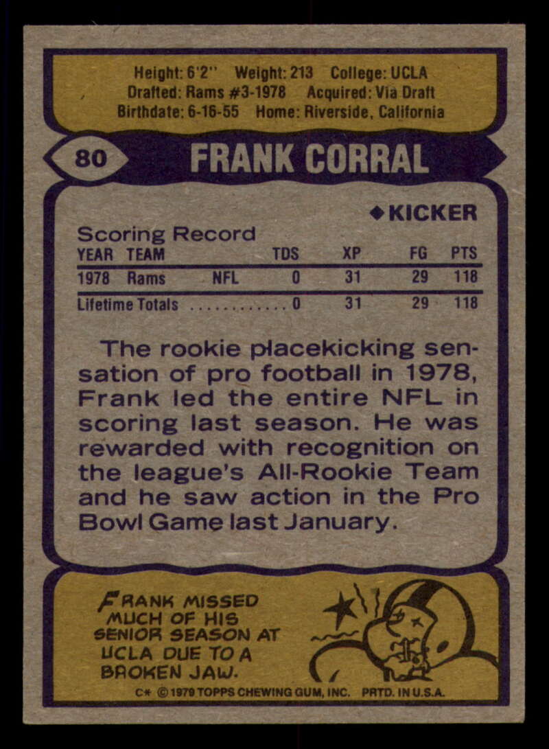 1979 Topps Football - #1 to #60 - Complete your set - Pick your card - Picture 51 of 457