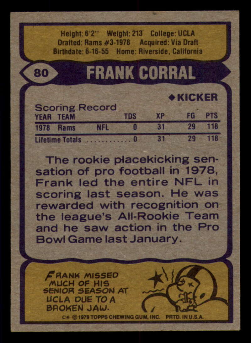 1979 Topps Football - #1 to #60 - Complete your set - Pick your card - Picture 53 of 457