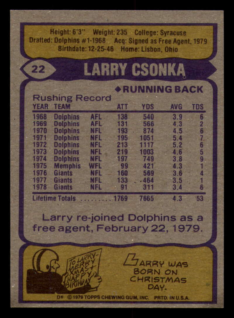 1979 Topps Football - #1 to #60 - Complete your set - Pick your card - Picture 147 of 457