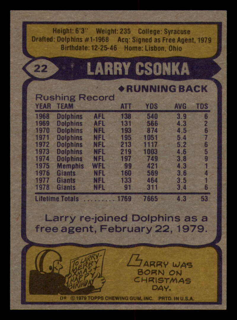 1979 Topps Football - #1 to #60 - Complete your set - Pick your card - Picture 143 of 457