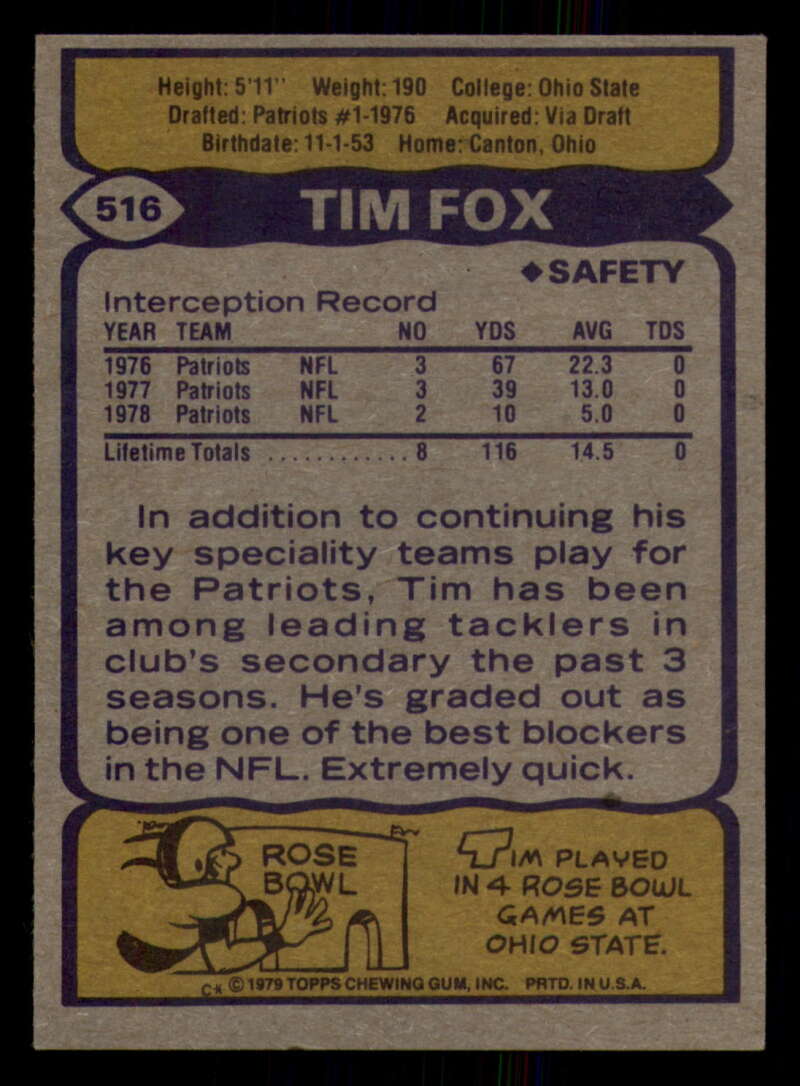 1979 Topps Football - #501 to #528 - Complete your set - Pick your card - Picture 121 of 201