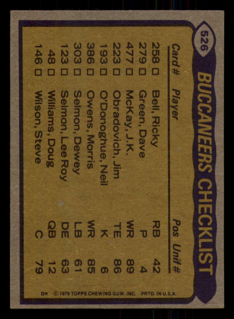 1979 Topps Football - #501 to #528 - Complete your set - Pick your card - Picture 159 of 201